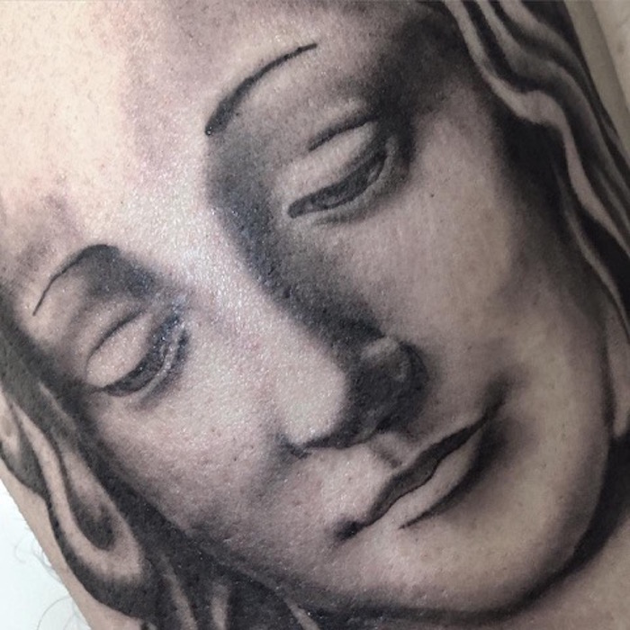 Virgin Mary Tattoo