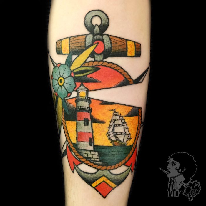 Anchor Traditional Tattoo