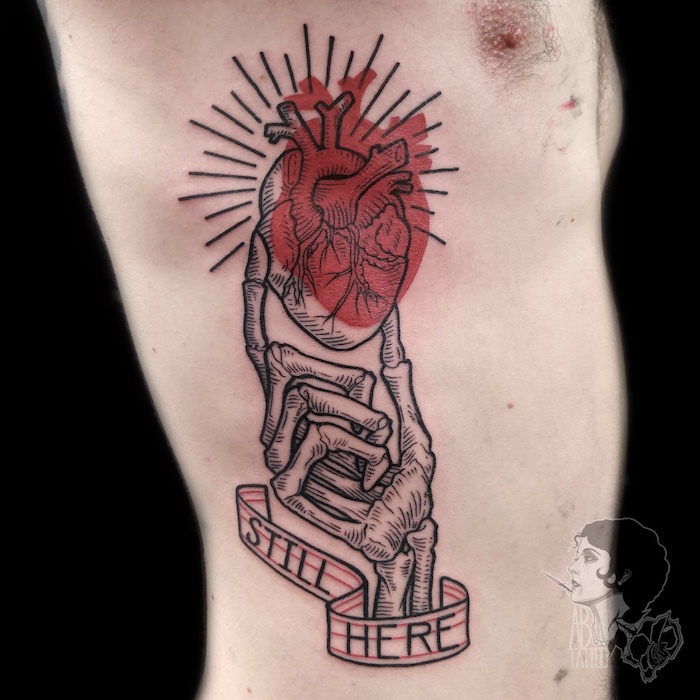 Heart Neo Traditional Tattoo