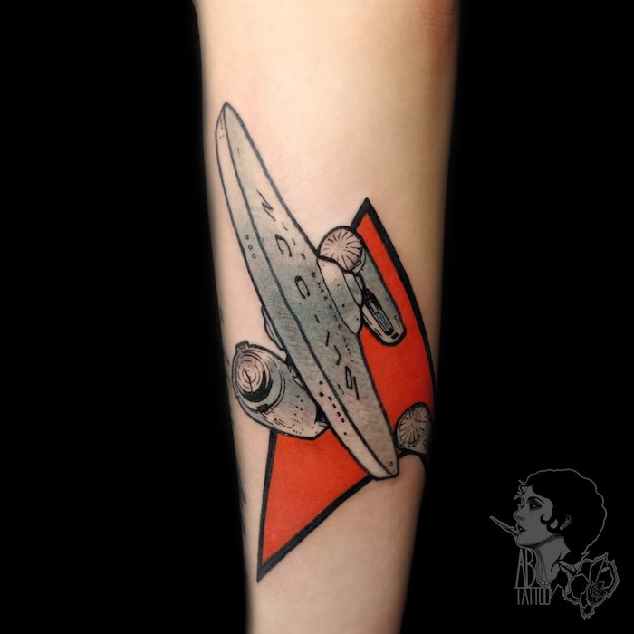 Star Trek USS Enterprise Tattoo
