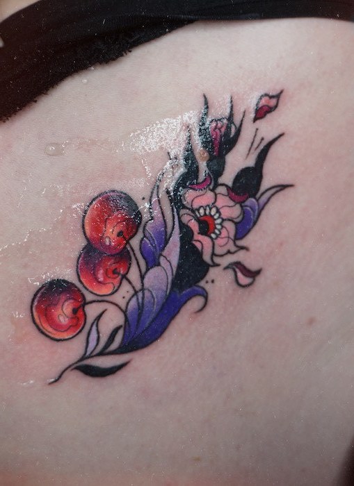 Flowery Fashion Tattoo