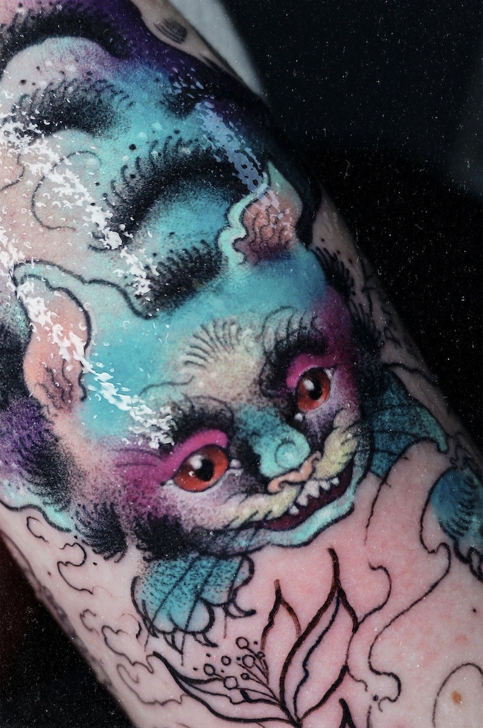Globe and Moon Tattoo Tattoo